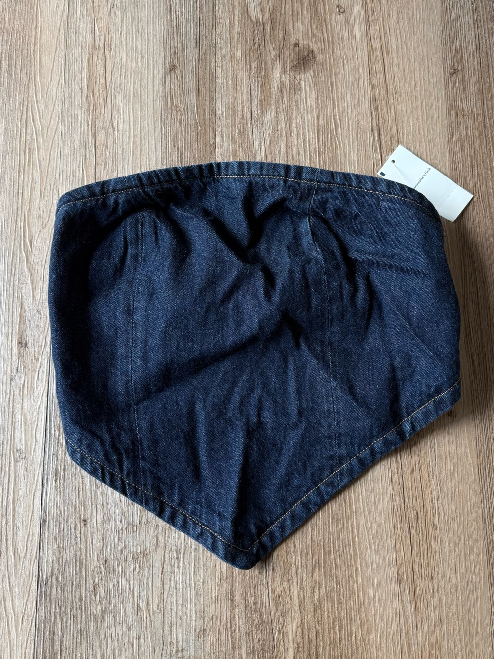 ABERCROMBIE & FITCH Denim Crop Top
